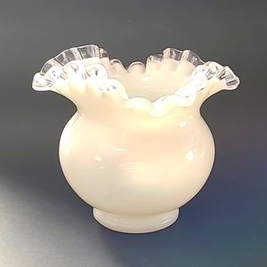 Opalescent Fenton Ruffle vase